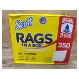 Scott Rags in a Box, 350 Count