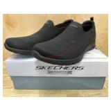 Skechers Ladies Black Slip-On Shoes, Size 9
