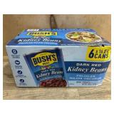 Bushï¿½s Dark Red Kidney Beans, 6-Pack