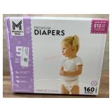 Premium Diapers Size 5, 160-Count