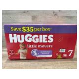Huggies Little Movers Diapers, Size 7, 96 Ct