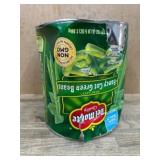 Damaged Can of Fancy Cut Green Beans
