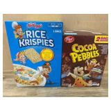 Kelloggï¿½s Rice Krispies and Post Cocoa Pebbles