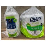 Paper Bowls and Dinner Plates Lot