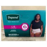 Depend Fresh Protection Maximum, Size Large