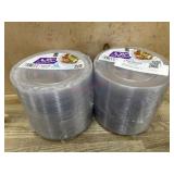 Two Packs of 6.25-Inch Plastic Plates