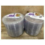 Two Packs of 6.25-Inch Plastic Plates