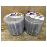 Two 90-Count 6.25-Inch Plastic Plate Packs
