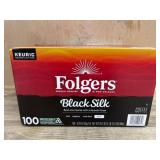 Folgers Black Silk Coffee K-Cups, Box of 100