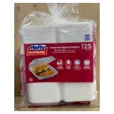 Hefty Supreme Hinged Lid Containers, 125 Ct