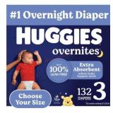 Huggies Overnites Nighttime Diapers, Size 3