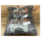 Triple Cleaned Black Beans, Two Bags