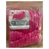 Pink Oversized Blanket for Twin and Full Beds