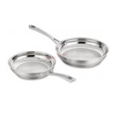 Cuisinart 2-Piece Stainless Steel Skillet Set