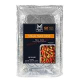 Full-Size Aluminum Steam Table Pans, 50 Ct