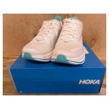 HOKA Clifton 10 White/Blue Running Shoes