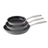 3-Piece Hard Anodized Fry Pan Set
