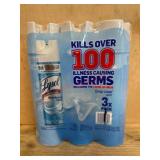 Lysol Crisp Linen Scent Disinfectant Spray 3-Pack