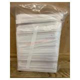 Pack of White Disposable Straws