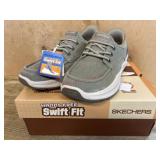 Menï¿½s Taupe Canvas Swift Fit Shoes, Size 10.5