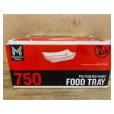 750 Polycoated Paper Food Trays