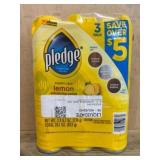 Pledge Lemon Furniture Polish 3-Pack