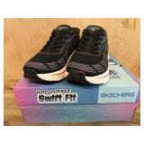 Black/Purple Ladies Swift-Fit Sneakers