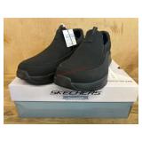 Menï¿½s Black Arch Comfort Slip-On Shoes, Size 13