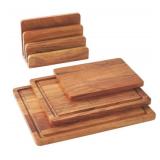 4-Piece Acacia Wood Cutting Board Set