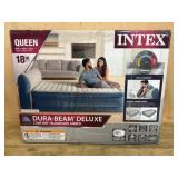 Intex Queen Dura-Beam Airbed With Headboard