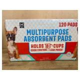 Multipurpose Absorbent Pads, 120 Count