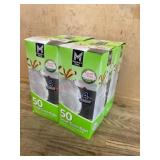 4 Boxes of 4-Gallon Small Trash Bags