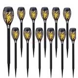 Deck Impressions 15-Inch Solar Tiki Torch Lights,
