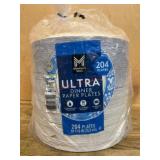 Pack of 204 Ultra Dinner Paper Plates