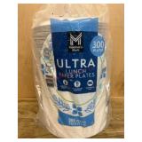 Pack of 300 Ultra Lunch Paper Plates