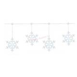 10ct LED Snowflake Lights, 18ï¿½ Lighted Length