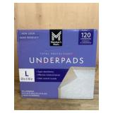 Large Disposable Underpads, 120 Count