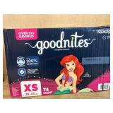 Goodnites XS Nighttime Underwear, 74 Count