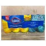 Clorox 3-In-1 Disinfecting Wipes 5 Pack