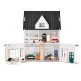 Farm-Style Dollhouse Playset with Accessories