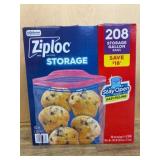 Ziploc Storage Gallon Bags, 208 Count