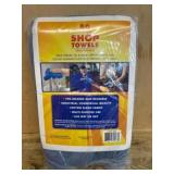 Pack of 50 Shop Towels, Pre-Washed Cotton Blend