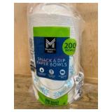Pack of 200 Disposable Paper Bowls