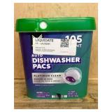 Dishwasher Pacs, Fresh Clean Scent, 105 Count