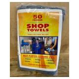 Pack of 50 Shop Towels for Multi-Purpose Use