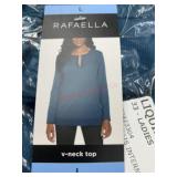 Ladies large rafaella v neck top
