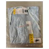 Light Blue Full-Zip Hooded Jacket