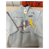 Blue Snoopy Embroidered Pullover