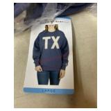 Blue Sweatshirt With TX Design, Large