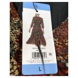 Frye Midi Dress, Brown, Size L